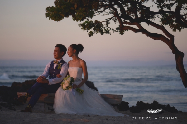 ハワイ挙式　チアーズ　ウェディング　Cheers Wedding　フォーシーズンズ　フアラライ　ハワイ島