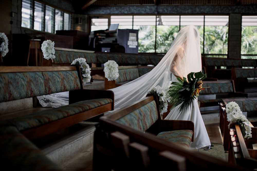 高級コアウッドのフレームと結婚の祈り ハワイ語と英語 高級コアウッドのフレームと結婚の祈り ハワイ語と英語
