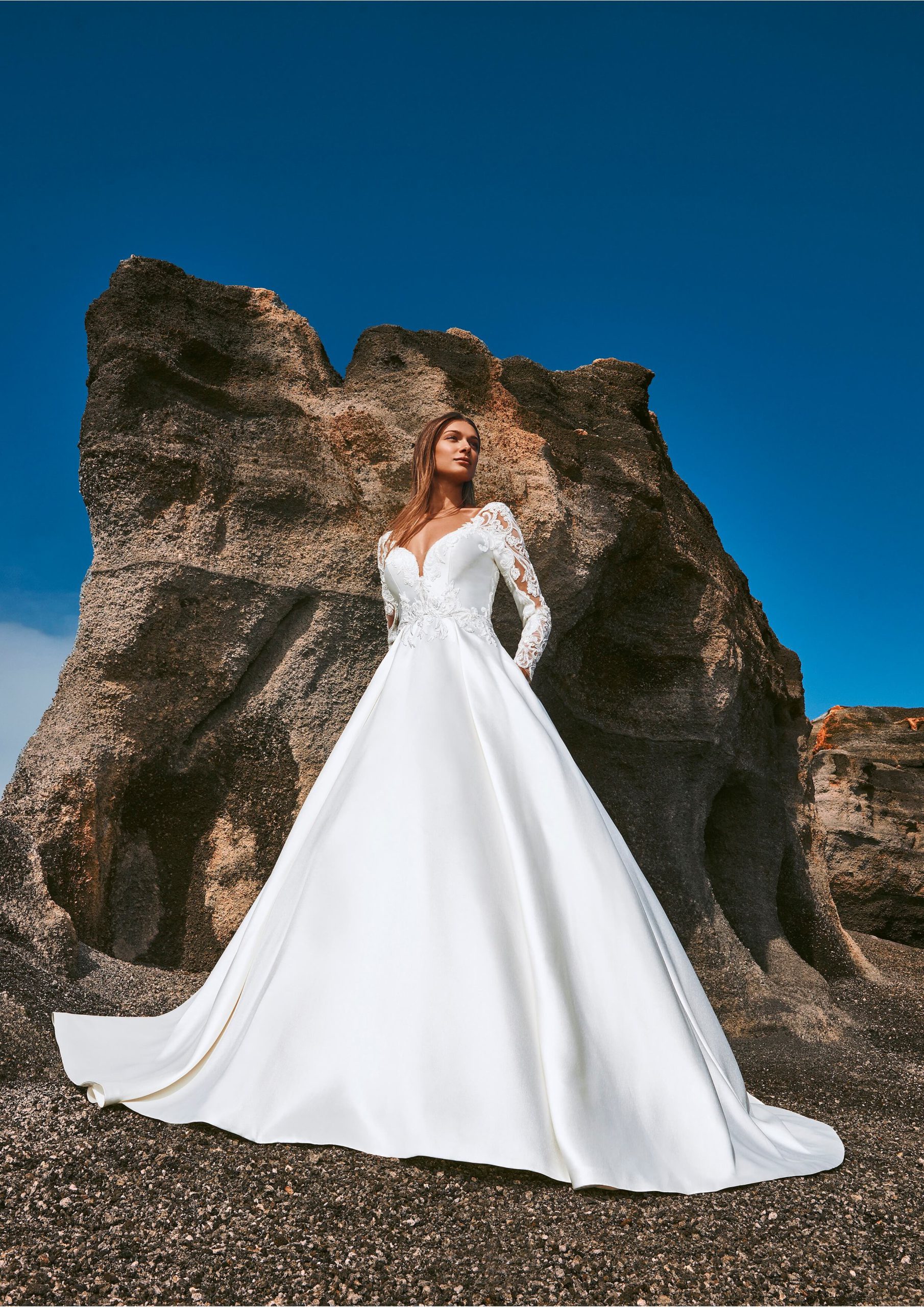 ウェディングドレス プロノビアス （RENTAL]Pronovias[Prunelle 